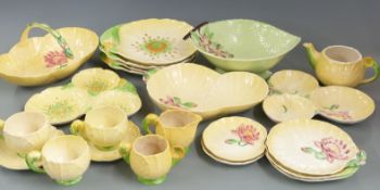 Carlton ware dinner and tea ware, mainly buttercup and lily pad pattern, approximately 22 pieces