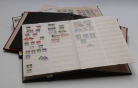 Five stockbooks of all-world stamps