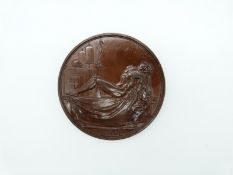 Victorian bronze presentation Cheselden medal awarded to 4th year students in practical surgery at