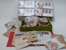 An album of mint unused GB stamps, London 2012 Olympics first day covers in named album and a