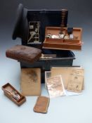 Quantity of ephemera including pin-up girl postcards and St.John's Ambulance badges, some named to