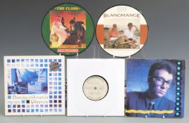 Approximately 110 singles including picture discs and a Labi Siffri Emidisc