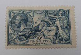 Great Britain 1918-19 Seahorses, 2s 6d chocolate brown, reddish brown and pale brown, all