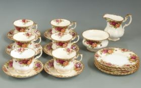Royal Albert Old Country Roses tea ware, approximately 20 pieces
