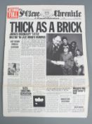 Jethro Tull - Thick As A Brick (CHR1003) A-3/B2 white fold out newspaper sleeve, condition appears