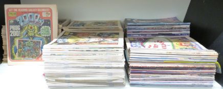 A run of five-hundred-and-fifty-six issues of 2000AD Featuring Judge Dredd comics/ magazines