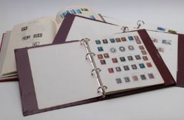 Three Stanley Gibbons GB albums 1840-1986 and two Windsor GB albums Vol 1