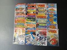 Thirty-three DC comics comprising Johnny Thunder 1-3 and 108, Sergio Aragones 13 x2, Starfire 7,
