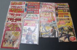 Twenty-one Marvel comics and similar comprising Two-Gun Kid 8, 11, 35, 49, 51, 52, 60, 67, 86 x2 and