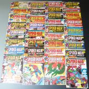 A run of one-hundred-and-twenty-nine Marvel Comics Weekly Spider-Man 48-175 (67 and 96 missing)