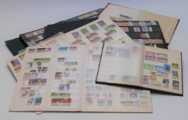 A collection of Australia and New Zealand stamps in six stockbooks and albums