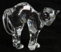 Baccarat glass cat 12cm tall