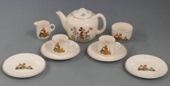 Beswick Walt Disney childs' tea for two teaset, tallest 10cm