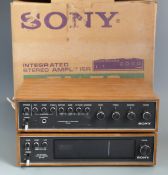 Quantity of stacking hi-fi equipment to include Marants cassette compact disc player, cassette deck,