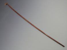 Violin bow by Guillaume Paris, round stick, missing frog and button, 33g