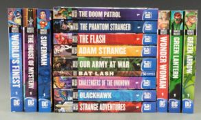 Fifteen DC Showcase Presents comic books comprising World's Finest, The House of Mystery,