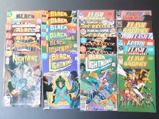 Forty-one DC comics comprising Nightwing 14 and 51, Black Lightning1 x2, 2, 4-8, 9 x2 and 10, The