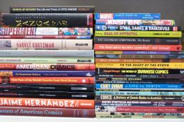 Thirty-seven comic artist and history related books including Manga, Japanese comics, History of