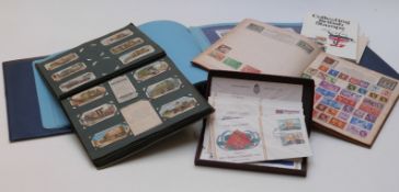 An album of covers relating to Sir Rowland Hill, a set of Winston Churchill omnibus covers and an