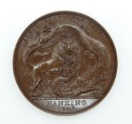 Victorian bronze Nanking 1842 medal, possibly a prototype / specimen, D36.2mm