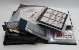 GB prestige stamp booklets in albums and loose, two cover albums and a QEII album