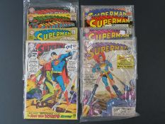 DC comics Superman comprising 161, 191, 195, 198, 205, 220, 231, 177 and 199.