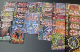 Thirty Marvel comics comprising Star Wars Weekly 1, 45, 53, 54 and 69, Star Wars 2 and 149, The