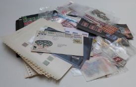 A box of mainly mint GB stamps, all reigns, and a small quantity of foreign stamps