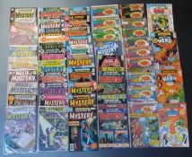 Fifty-five DC comics comprising House of Mystery 10, 20, 96, 108, 114, 129, 142, 152, 184, 186, 196,