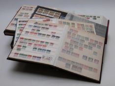 Nine stockbooks of all-world stamps, some in named countries in UK Victoria onwards, Holland, New