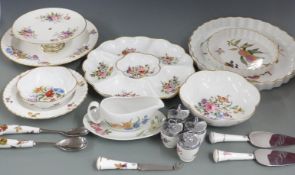 Eighteen pieces of Royal Worcester including fruit / nut tray, flan dishes, tazza etc