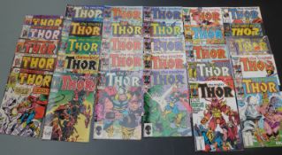 Thirty Marvel Comics The Mighty Thor comprising 282, 290, 301-303, 340, 345348, 351, 352 x2, 355,