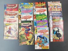 Twenty-two Marvel Comics The Amazing Spider-Man comprising 23, 43, 50, 53, 72, 253, 254, 274, 275,