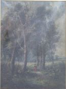 Benjamin Williams Leader RA (British 1831-1923) oil on canvas 'A Glade at Knockholt in Kent', signed