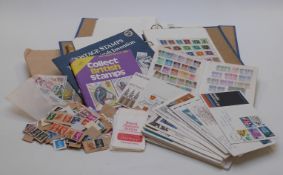 Two albums of all world stamps, first day covers and sundry items