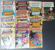 Nineteen DC Comics Justice League of America comprising 8, 10, 11, 22, 35, 38, 40, 47, 50, 56, 57