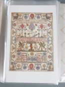 Album of approximately 40 mainly WWI silk postcards