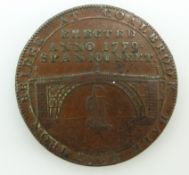 Commemorative medallion for Ketley Inclined Plane 1789 and the Iron Bridge at Coalbrookdale 1792