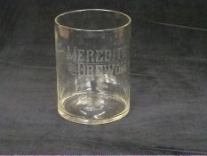 Meredith and Brew Ltd glass pail, H18cm