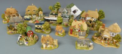 Approximately twelve Lilliput Lane cottages, some with deeds including Queen of Windermere
