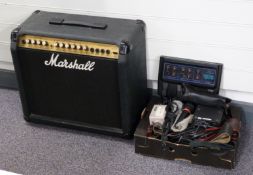 Marshall Valvestake 40v amplifier, model 8040,with leads, foot switch, handbook, microphones etc