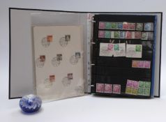 German stamp collection, post war, mint and used with sets