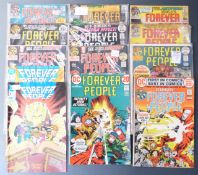 Thirteen DC Comics Forever People comprising 2-8, 9 x2, 10, 11 and 1 and 2.