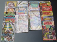 Twenty-two Marvel comics comprising Super-Heroes 1 x3, 14, 15, 21, Fall 1992 and Fall and Summer