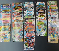 Fifty-seven DC Superman's Action Comics comprising 484, 493, 515, 516, 518-520, 522-524, 526, 527,