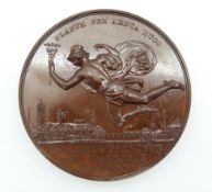 Victorian commemorative bronze medal for Newcastle upon Tyne and Carlisle Railway 