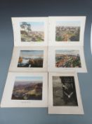 Set of twelve Fred Harvey coloured prints of the Grand Canyon and a signed Edward Kennedy