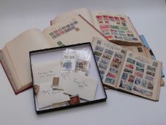 Two Stamford albums of all world stamps including good range of China stamps, loose early Persia