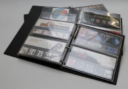 Three albums of mint stamps, definitives, presentation packs and books. Face value at least £550