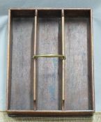 Georgian mahogany cutlery tray